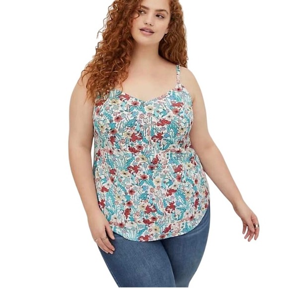 TORRID Disney Princess Little Mermaid Print cami tank top straps Size 2 PLUS XXL - Picture 1 of 5